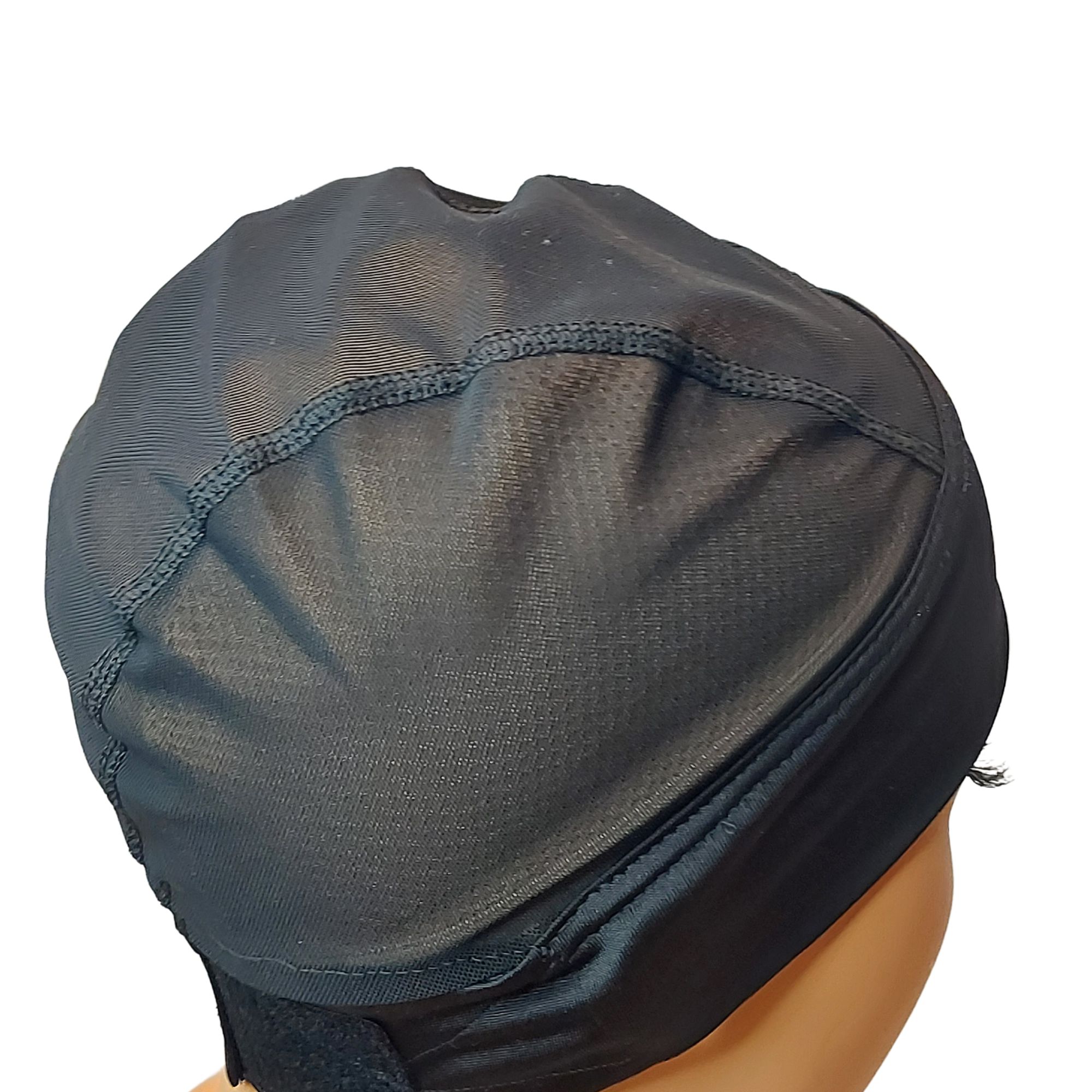Headband Mesh Wig Cap Black – Base for Wig Making & Gym‑Ready Styles