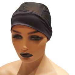 Headband Mesh Wig Cap Black – Base for Wig Making & Gym‑Ready Styles