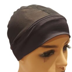 Headband Mesh Wig Cap Black – Base for Wig Making & Gym‑Ready Styles