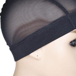 Japanese Wig Mesh Cap – Stretchable Dome Cap for Making Custom Wigs (Black)