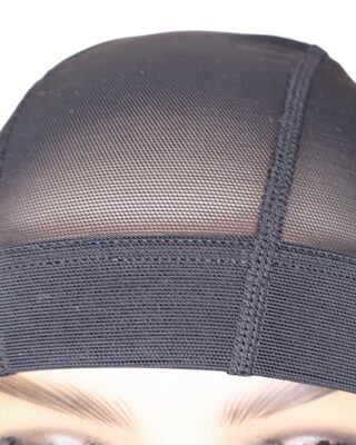 Japanese Wig Mesh Cap – Stretchable Dome Cap for Making Custom Wigs (Black)