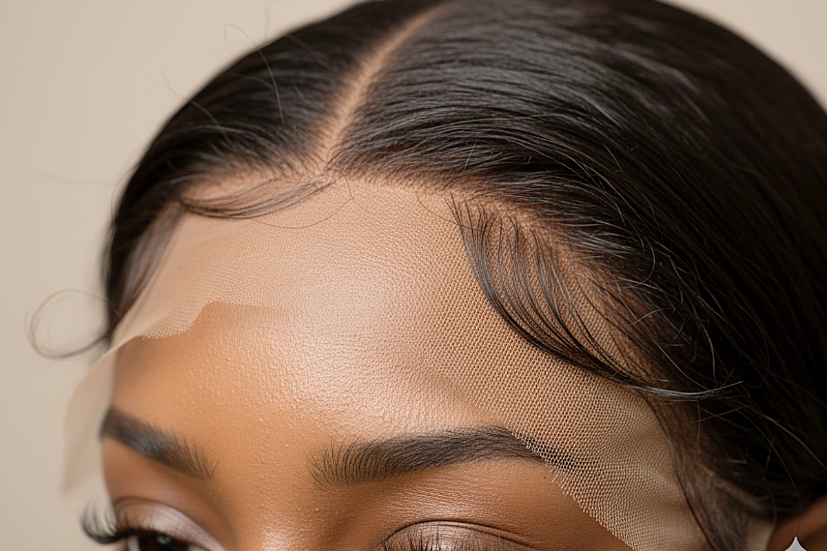 HD lace wigs hairline close-up that looks like real scalp