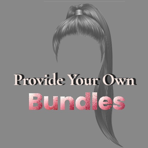 Provide Your Own Bundles Wig Service