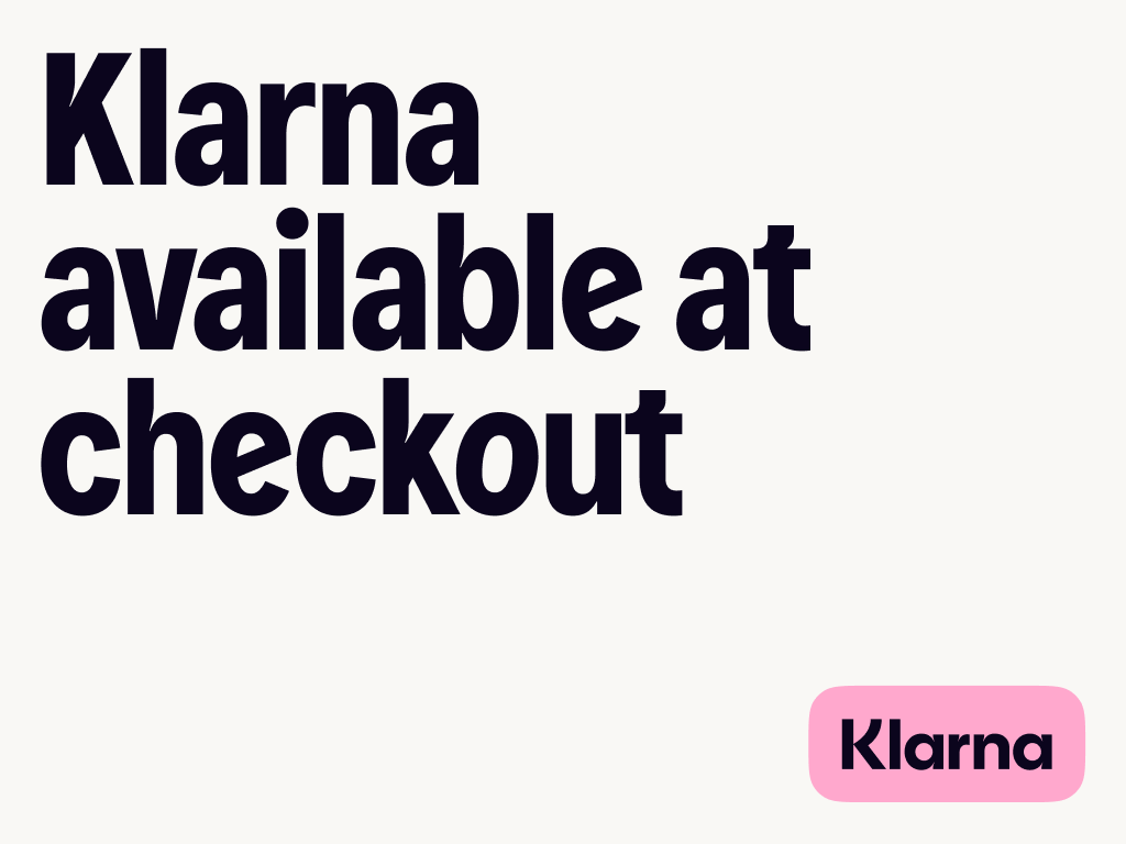 Klarna available at checkout banner